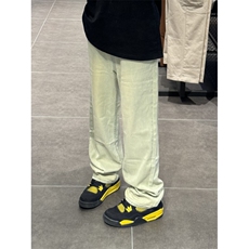 【网图】cleanfit黄泥染牛仔裤直筒美式高街vibe裤子NZ22LL-P48，男装牛仔裤，星座1007（原301D）