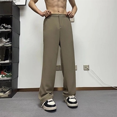 西裤男款夏季潮流美式复古垂坠感直筒宽松微喇西装裤XK302-P50，男装西裤，电商A178