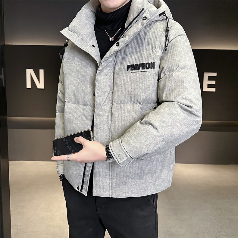 M-3XL B353 9911 P220 灰连帽2025冬羽绒服【标50控活动价338】图片