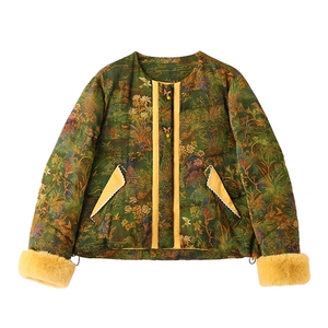 现货现货2025年冬季新中式短款羽绒服图片