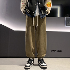 冬季加绒加厚休闲裤男灯芯绒D329-QM568-P65-控88，男装卫衣，电商D329
