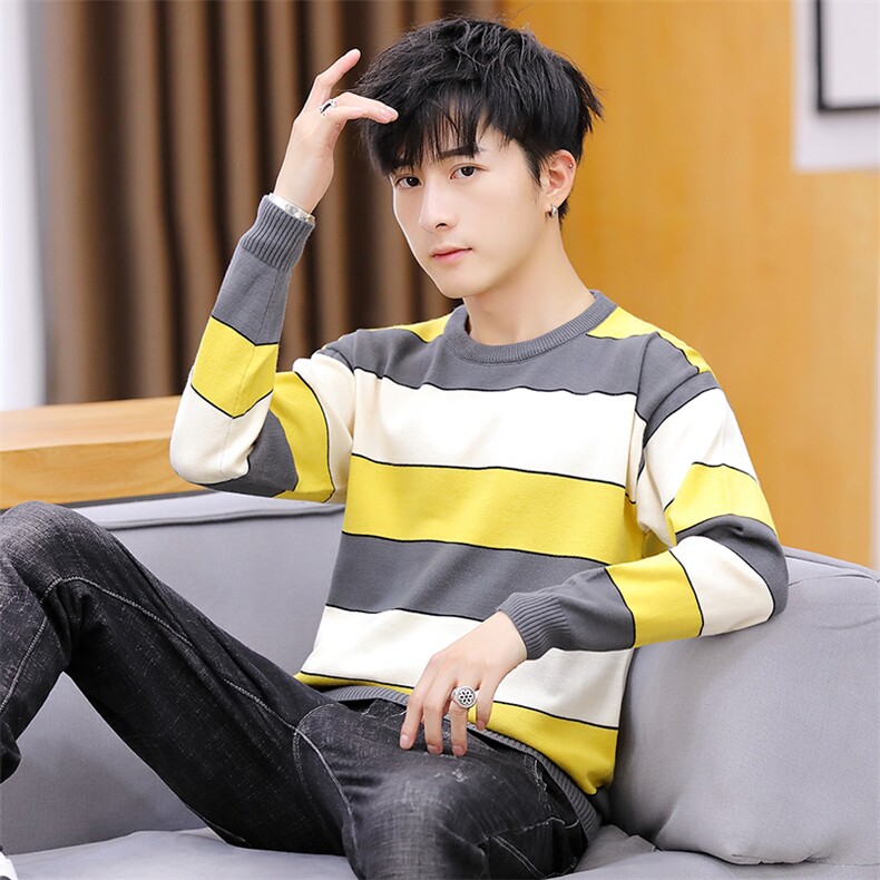 家乐5801港风针织衫薄款圆领韩版休闲宽松外套男潮流毛衣,男装针织衫/毛衣,电商D310（原电商305）