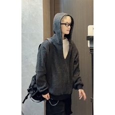 韩系小众宽松肌理面料百搭卫衣个性休闲连帽外套HY899TP45控88，女装短外套，电商A102B