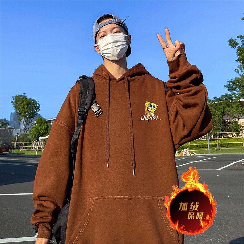 500克重磅秋冬美式加绒加厚卫衣外套DL135常规特P35绒特P40,男装卫衣,电商A486