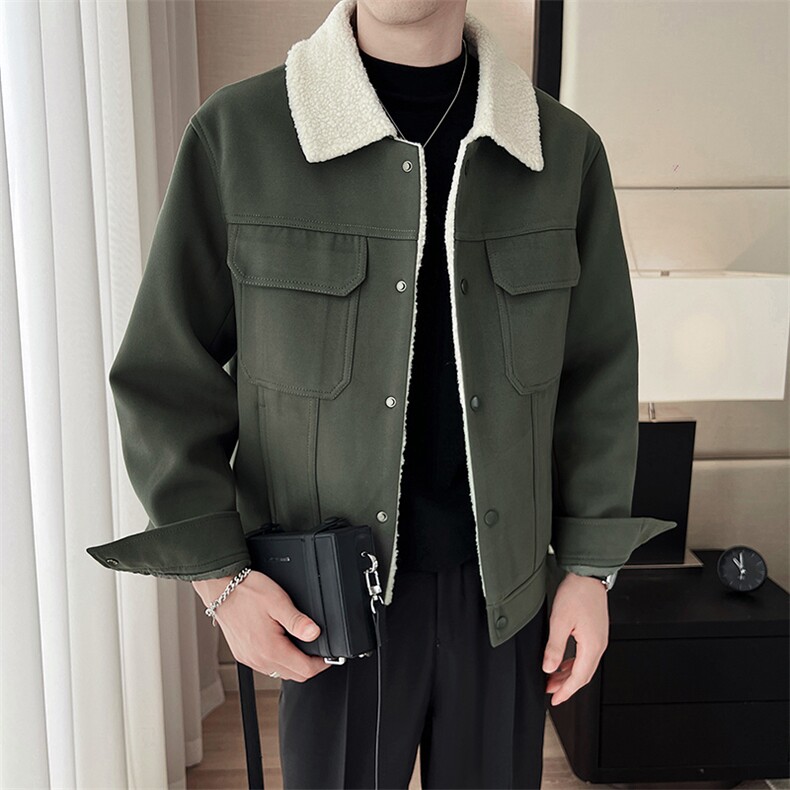 轻熟风男士羊羔毛皮毛一体加厚保暖妮子皮棉衣A236-0810-P145,男装棉衣,电商A236