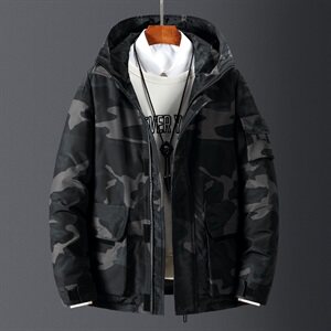 B247 2019冬季工装情侣羽绒服中长款加厚潮鹅外套 MY057 P170图片