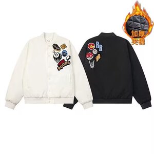 J9848-P78美式潮流高街情侣休闲百搭刺绣棒球服夹克外套图片