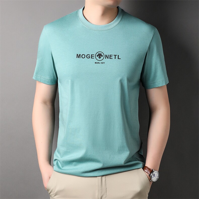 夏季新款中年短袖T恤男装圆领半袖上衣男士宽松衣服潮HPN1002-P63,男装T恤,星座1105-3