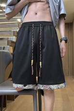 港风拼接休闲裤高街五分裤宽松直通短裤DK132P32，男装休闲裤，星座1204-3
