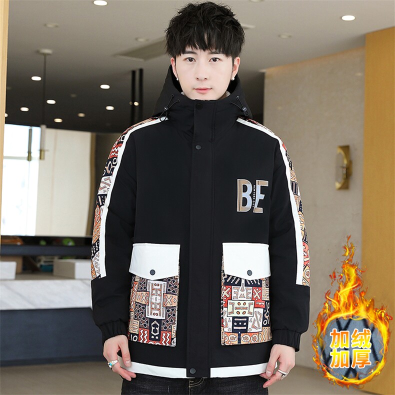 高品质秋冬男式加绒加厚夹克男时尚潮流加厚棉衣男外套MY1713-P78,男装夹克,星座310B-3