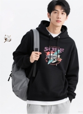 骷髅头2025年秋季套头长袖时尚百搭通勤简约休闲圆领，女装卫衣/绒衫，花可