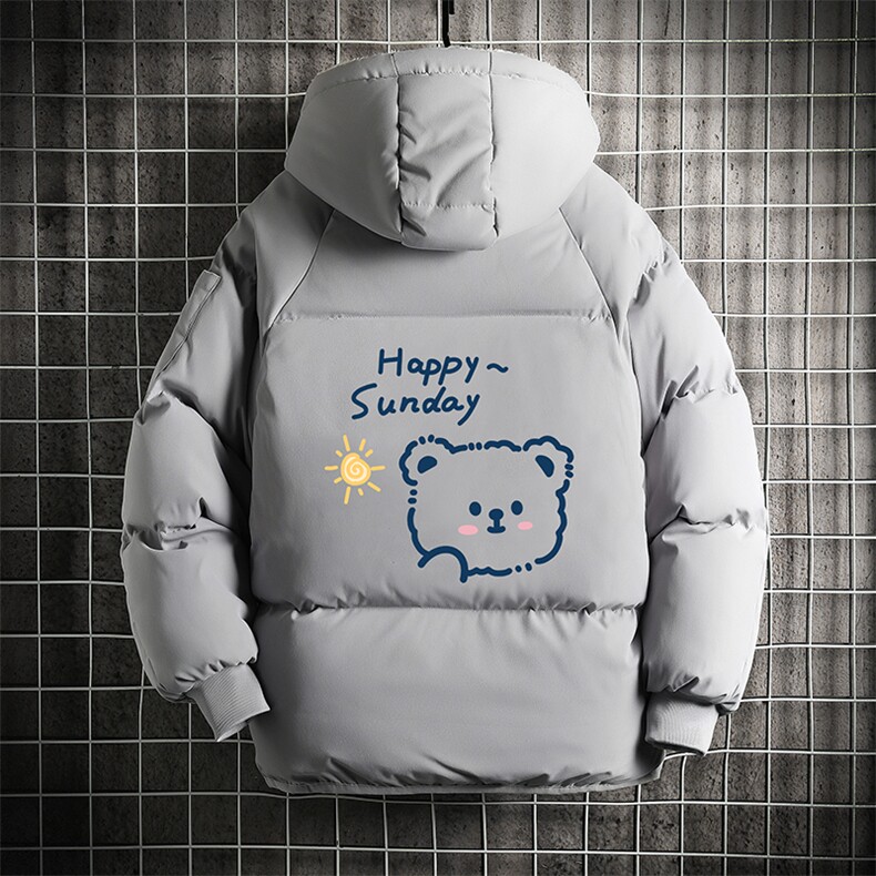 控128加绒面包服男大码羊羔毛棉衣男MY16309-P100图片