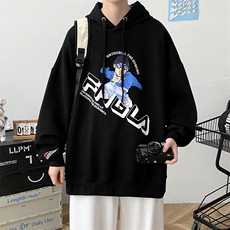 2023春季新品学生长袖套头T恤连帽印花运动卫衣男487-P45控价68，男装卫衣，电商A441-1