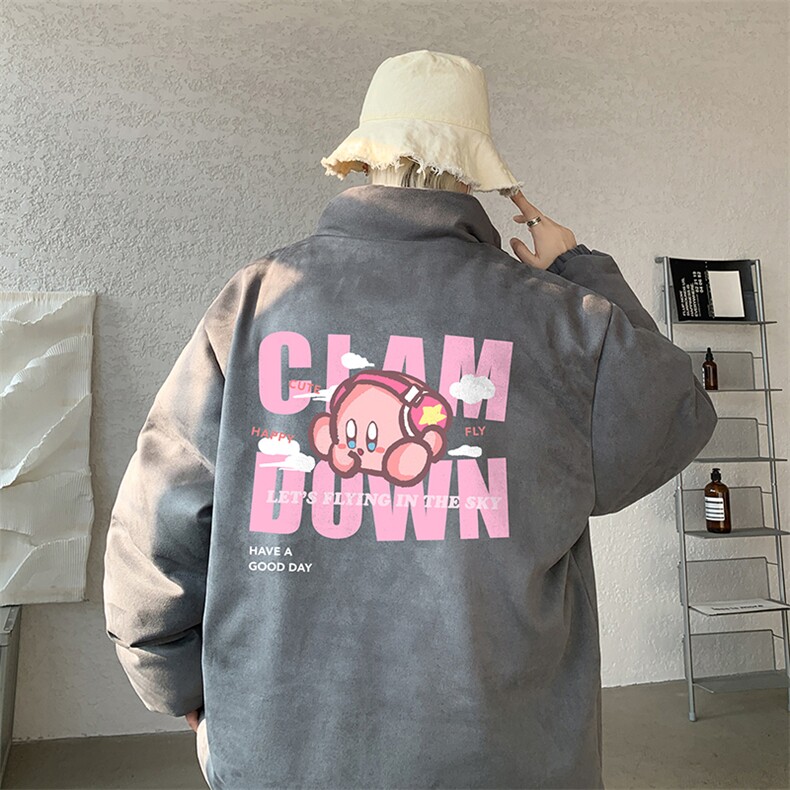 麂皮绒棉衣男大码立领棉袄子男羽绒棉服JM87318-P110图片