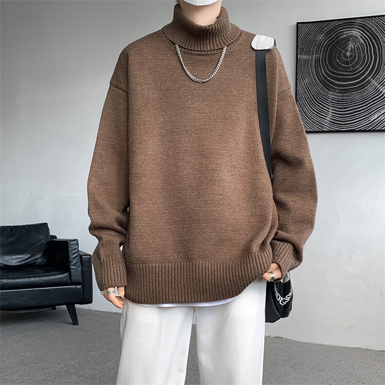 8XL-M 神款搭配！！！特大码高领毛衣男打底衫百搭内搭MY1214P45图片