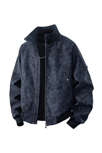 2026春新款得物品质休闲皮夹克飞行服皮衣男防外套26183-P60图片