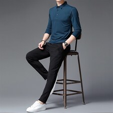 中年休闲运动套装男秋季爸爸装翻领套头卫衣中老年人运动服潮，男装休闲套装，电商B212（原钱塘6029）