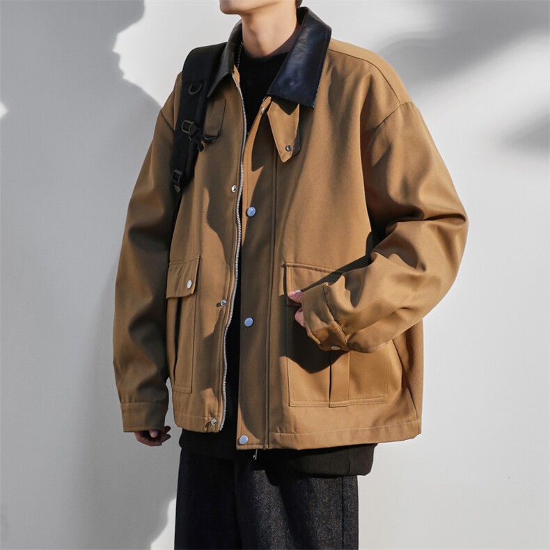 JK8863-P80L-9XL2025秋冬新款翻领夹克外套控138,男装夹克,星座109