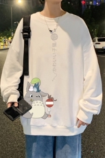 S6152-P28加绒款-P33秋季圆领卫衣男大码韩版宽松长袖外套，男装卫衣，电商A040