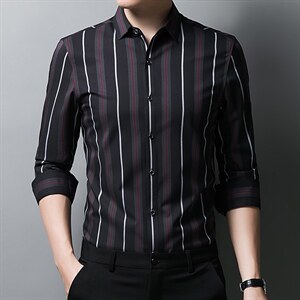 男式服装春秋季新款衬衫男长袖翻领休闲四季可穿衬衣 XY2203-P68图片