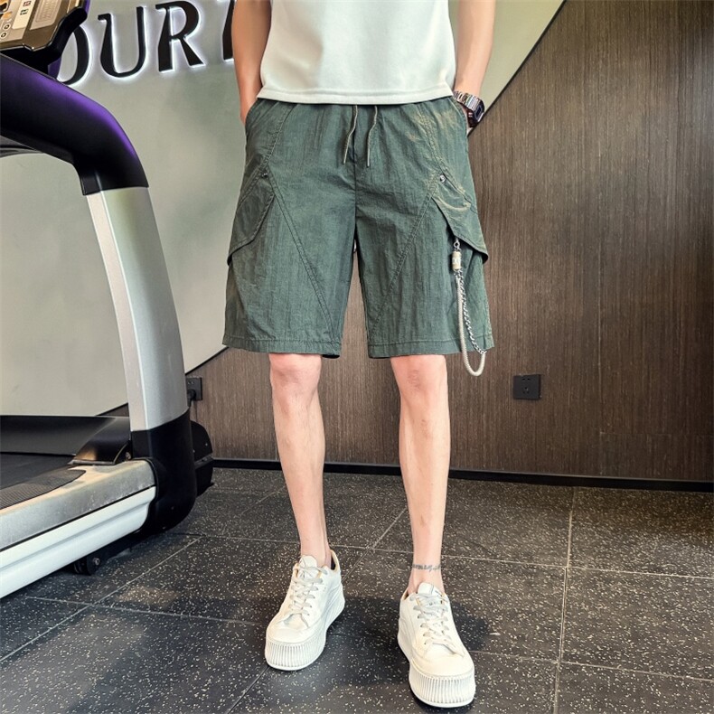 DK1007p5878小伙风店主风五分裤子休闲速干裤夏季超薄款,男装牛仔裤,电商B340