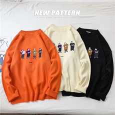 秋冬chic网红圣诞老人情侣上衣针织衫保暖时尚毛衣男1029-P65，男装针织衫/毛衣，星座1501