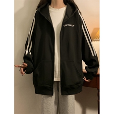 卫衣开衫男女连帽外套春秋新款宽松百搭上衣XZ102B-1W2558P65，女装短外套，星座102B-1