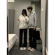 抖音得物二开现货供应春装重磅美式高街宽松连帽卫衣DL3002，男装卫衣，电商A486-1