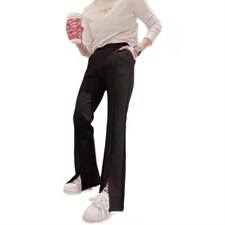 新款百搭前裤角口开衩神裤，其它，L·H·X