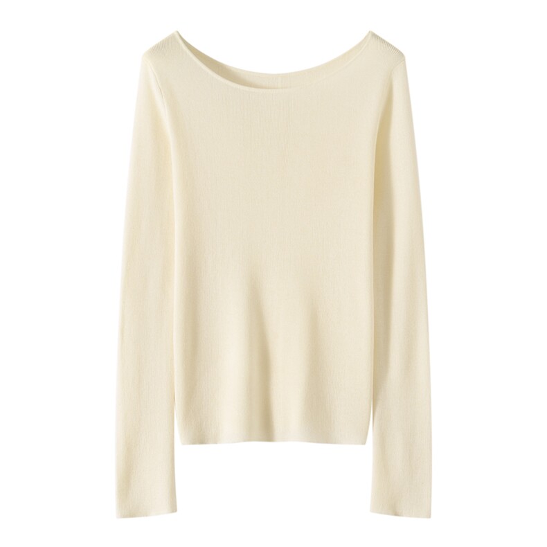 2026年秋季套头时尚百搭通勤简约休闲四平一字领，女装羊毛衫，东远绒业