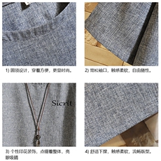 ZT71098-P35风复古亚短袖男t恤男半袖砖墙控48，男装T恤，电商A040A