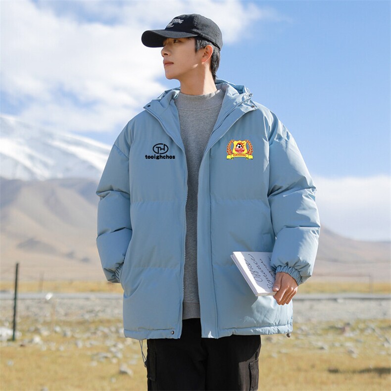 现货抖音得物可供视频三防加厚羽绒连帽棉衣外套面包棉服85533,男装棉衣,电商A486