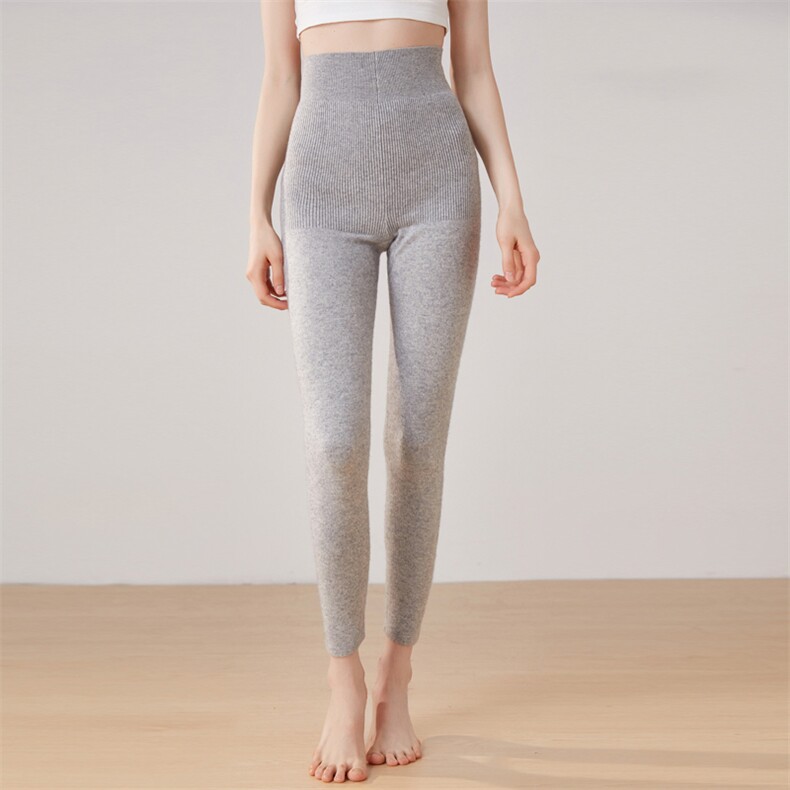 时尚潮流羊毛秋冬新款百搭显瘦保暖气质简约35%羊绒收腹打底裤，女装打底裤，艾米娇羊绒