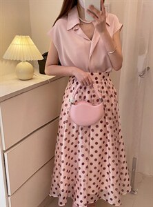 衬衫?波点半裙,女装衬衫,花田么么