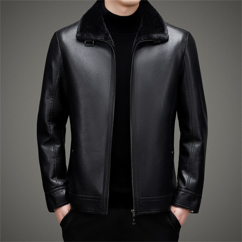 2024年新款男士皮衣羽绒服P195图片