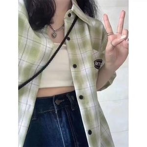 夏季韩版港风薄款短袖衬衫衣女2025年新款上小个子ins宽松简约清图片