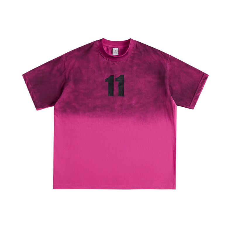 2025新款潮牌短袖宽松韩版字母印花扎染工艺T恤T8825/P5588，男装T恤，星座202-1