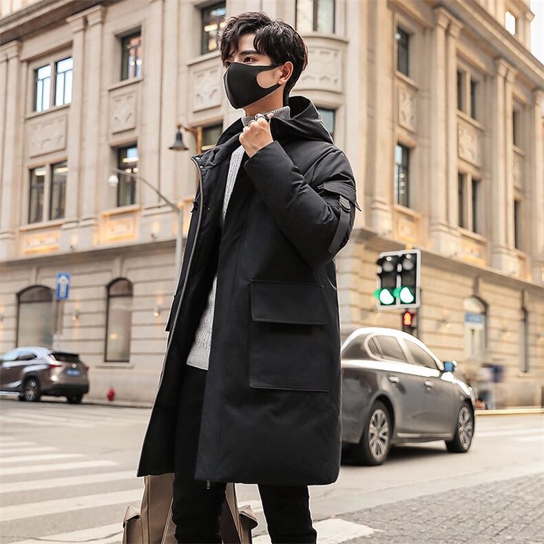 2020电商B247冬季新款韩版羽绒服加厚保暖休闲中长款男2086-P240，男装羽绒服，电商B247