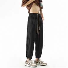 2026日系冰丝面料休闲潮流裤男大码M-5XL九分裤SK77043特P25控58，男装休闲裤，星座227-7