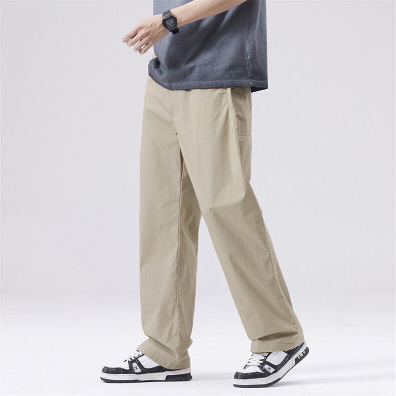 直筒休闲长裤男高街潮牌垂感运动宽松春夏季阔腿裤DY5007-P65,男装休闲裤,电商A178-1