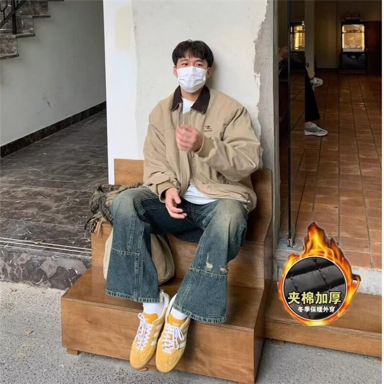 【有货】D8155-P93美式潮牌加厚夹克男美式复古时尚高街外套男,男装夹克,星座603-2