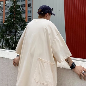 时尚潮牌日系青春流行T恤圆领城市风貌短袖潮新款男潮流标准春季图片