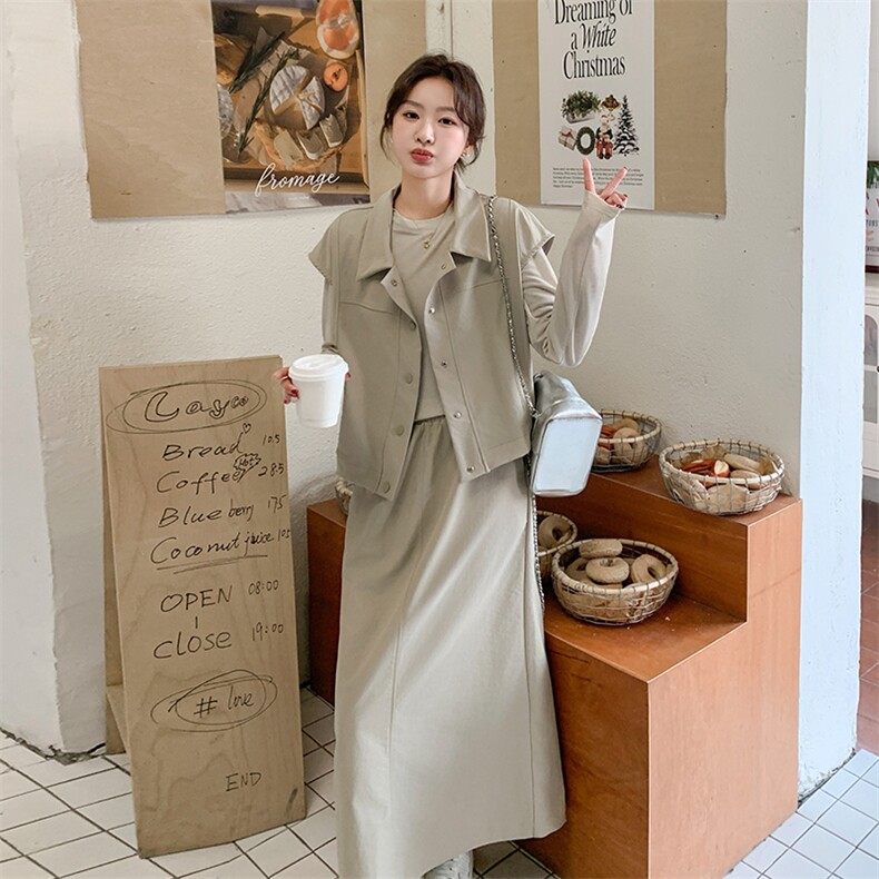 现货工装马甲三件套2D014-9005-P175-K248,女装套装/套裙,2D014