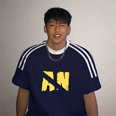 夏季美式高街重磅纯棉三条杠织带撞色男女短袖T恤ZD332-特P30，男装T恤，电商A486