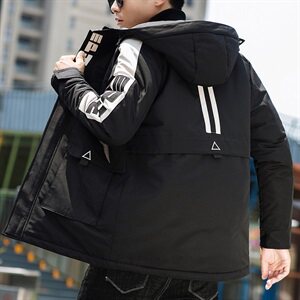 男士休闲连帽加厚保暖棉衣外套棉服棉袄冬季防寒开衫男装M991P75图片