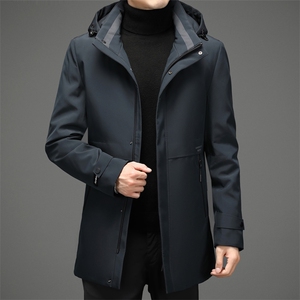 AN9890钱塘2020-3秋冬中长款男士羽绒服连帽休闲保暖外套P235图片