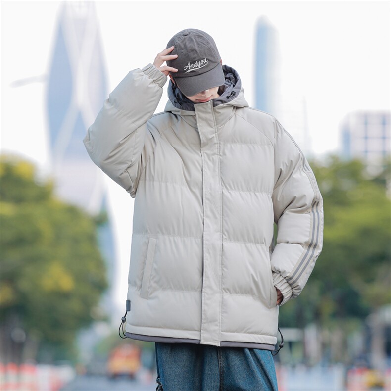 三防料抖音品质现货10W件宽松加绒加厚棉衣外套棉服BM333特P85,男装棉衣,电商A486