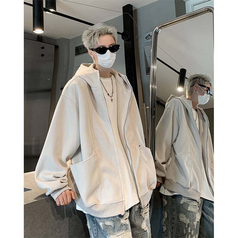 男士宽松开衫连帽卫衣,男装卫衣,星座618A