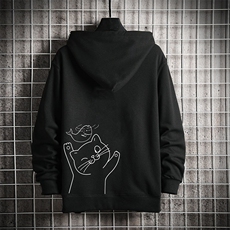KS21133-P38连帽开衫卫衣男运动外套大码班服网格挂拍，男装卫衣，电商A040A