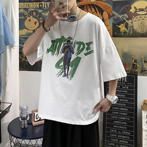 港风夏季t恤男潮流时尚印花t恤男A210-A8366-P32图片